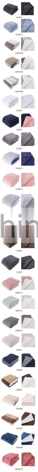 New 2020 Trending Product Luxury Fluffy Printed Plush Sherpa Throw Blanket