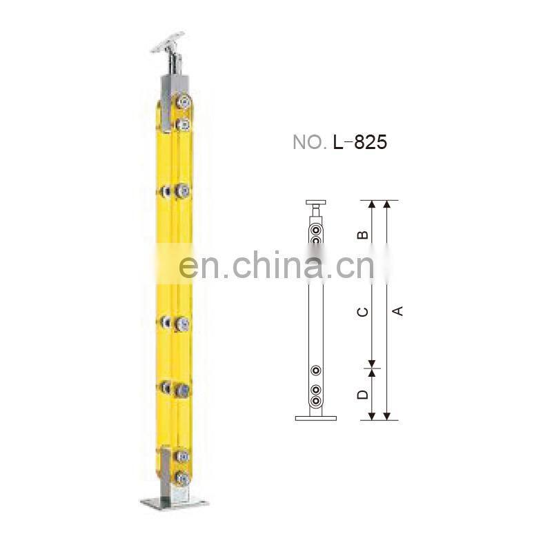 Decorative Stainless Steel Crystal Railing Fitting