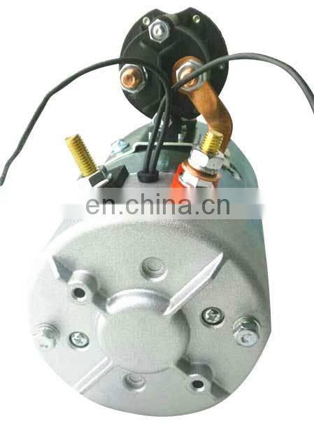 Solenoid starter switch for forklift motor