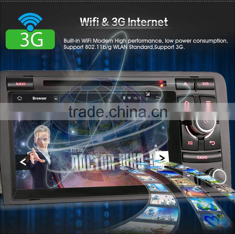 Erisin ES2027A 7" HD Quad Core Capacitive Android 4.4.4 Auto Radio GPS Car DVD for A3 S3 RS3 RNSE-PU