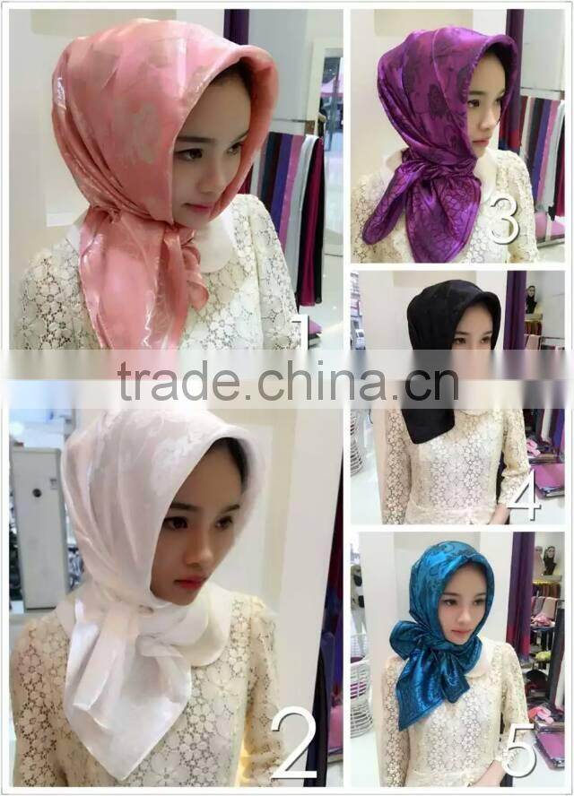 latest design high quality islamic square scarfs muslem headscarf shawl