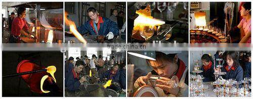 Promotional wholesale machine made glass votive candle holder antique