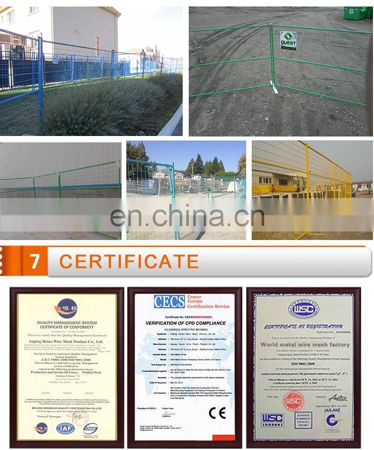 Hot sale Canada security fencing panels temporary fence set