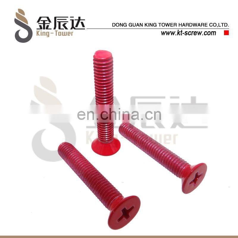 Countersunk Flat Head 2 Hole Drive Machine Screw Stainless steel