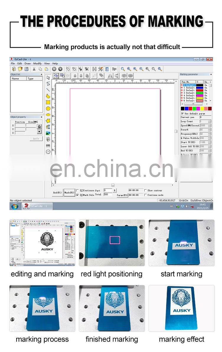 Factory Direct Selling High Quality 20W 30W 60W 100W JPT Fiber Laser Marking Machine For Various Industries