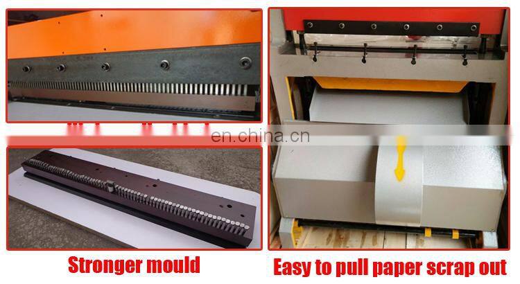 NO MOQ high speed heavy duty paper punch machine manufacturer print shop use hole punching and perforating machine