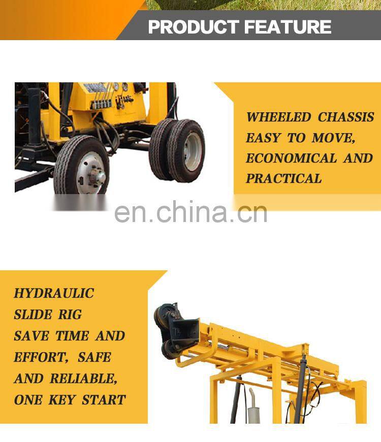High quality XYX-3 trailer driven type core mine deep water well drilling rig machine