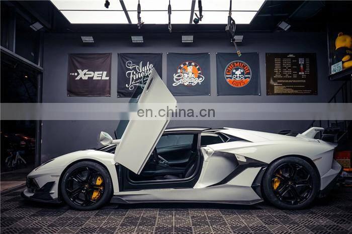 Runde SVJ Style For Lamborghini Aventador Lp700 LP720 FRP+CF Body Kit Car Front Rear Bumper Hood Spoiler Exhaust Fender
