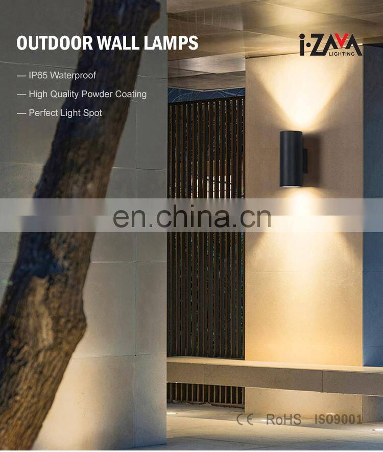 Top Quality Up and Down Black Aluminum IP65 Waterproof 20Watt Outdoor LED Wall Lamps