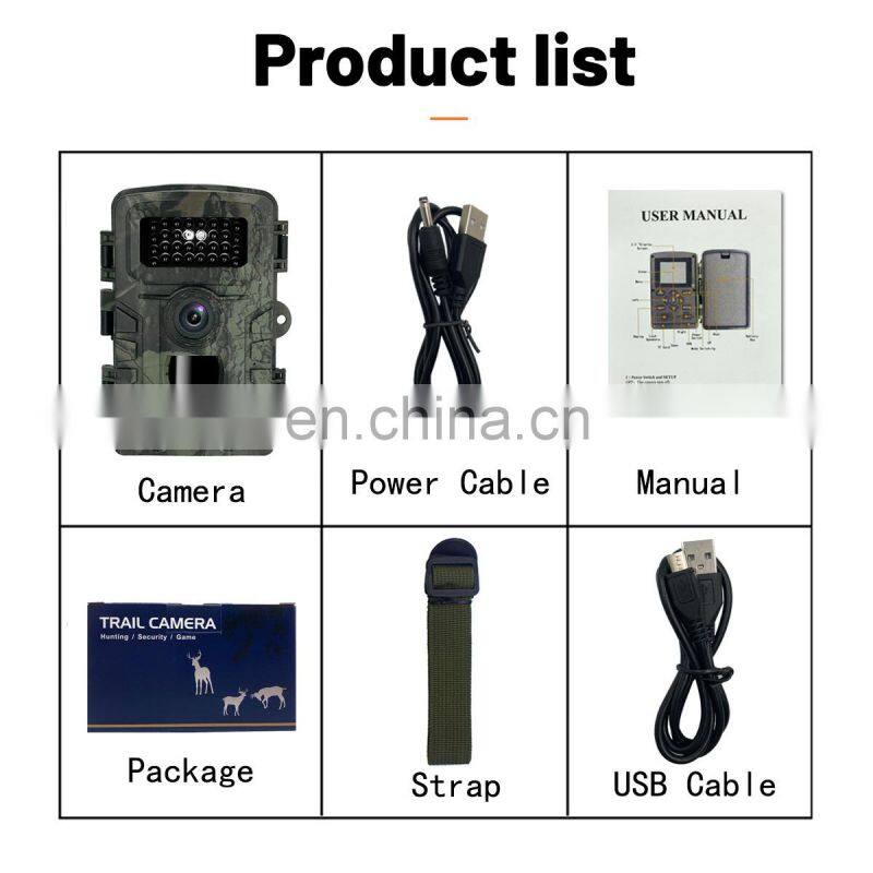 PR700 HD 1080P 20mp digital trail camera night vision for hunting infrared wildlife research camera