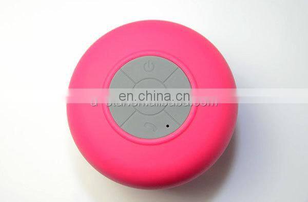 Promotion gift Mushroom suction cup wireless bt waterproof shower speaker bts 06