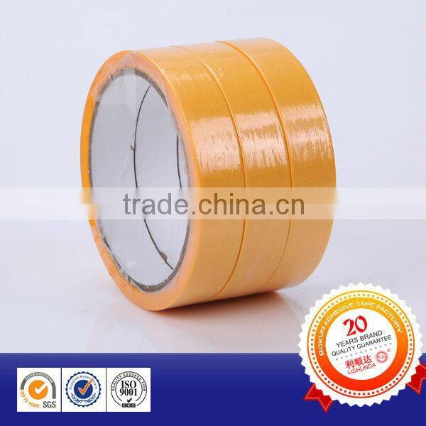 Yellow color masking tape