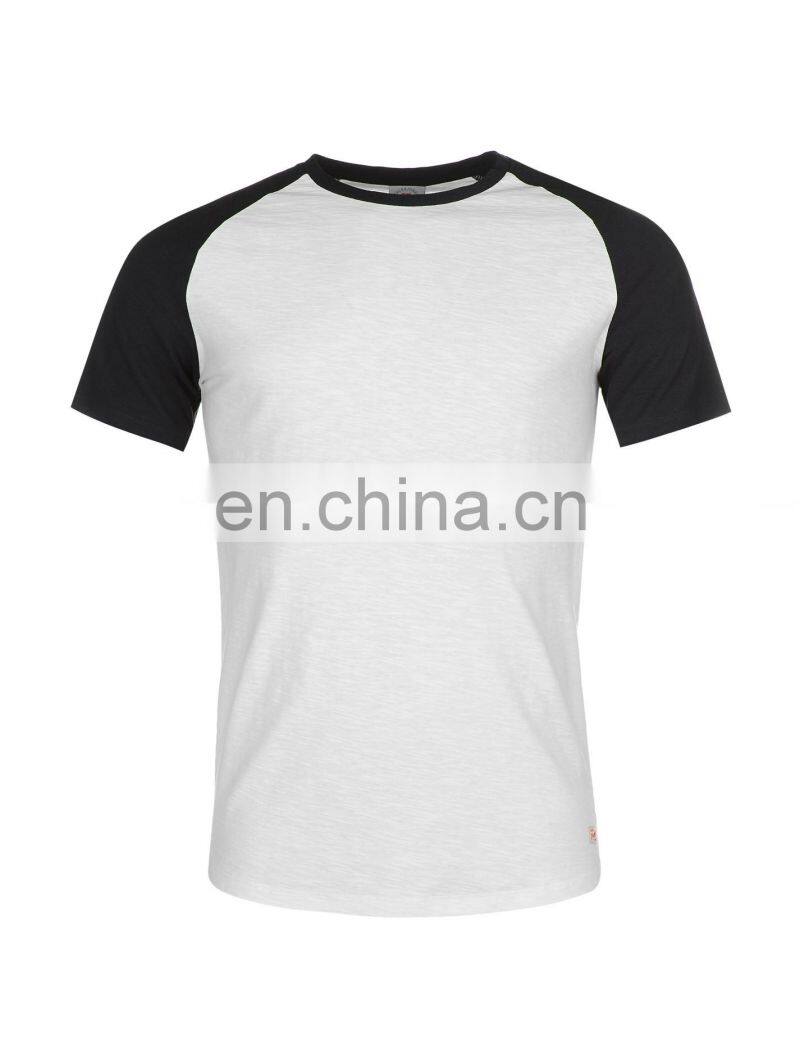 Hot Selling T-shirt For Men Two Color Custom T-Shirts Raglan Sleeve tees