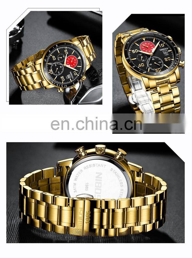 New Arrival NIBOSI Men Watch Top Brand Fashion Watches Relogio Masculino Military Quartz Wrist Watches Hot Clock