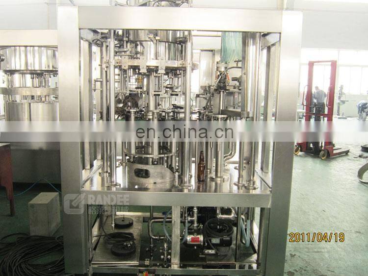 Automatic small glass beer bottle filling machine plant / manufacturer
