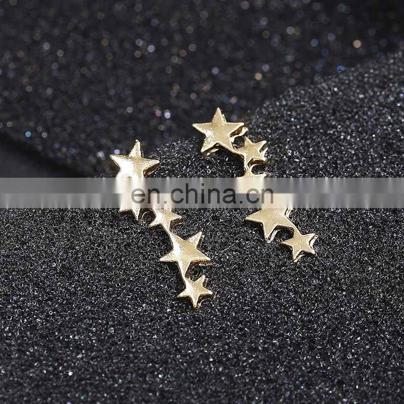 Moon Star Ear Climber Tiny Star ear studs Earrings For Women Mothers Day Celestial Birthday Gift Jewelry Earring
