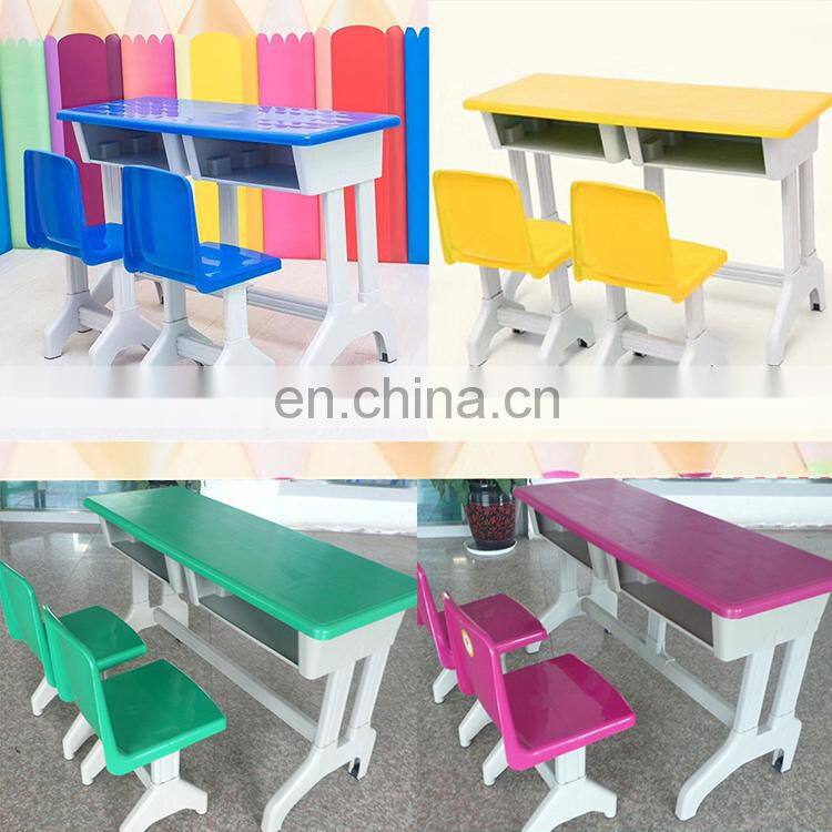Cute design children study table desk and kids study chair