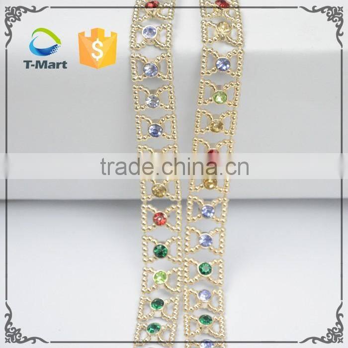 Butterfly Plastic Trimming with Crystal Stone