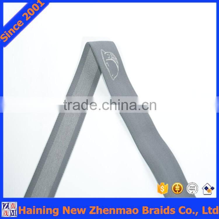 Custom made logo strap jacquard elastic wholesale