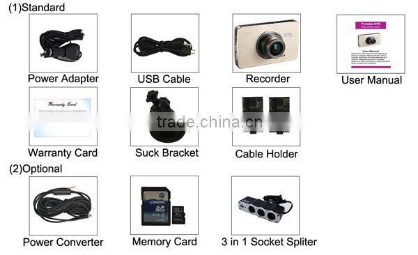 CE certification ROHS certification car camera wifi 170 angle car camera factory