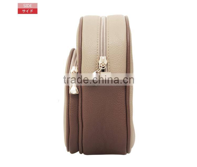 wholesale new fashion customizable beige pu shouler bag