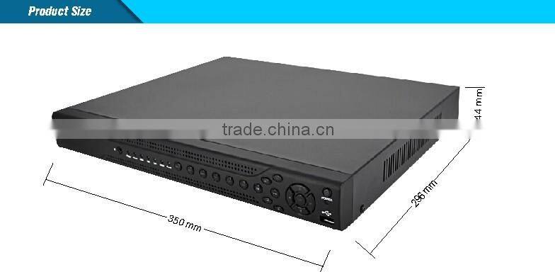 2 USB ports 2 SATA maximum support 6T 8ch AHD 1080P/720P/960H DVR