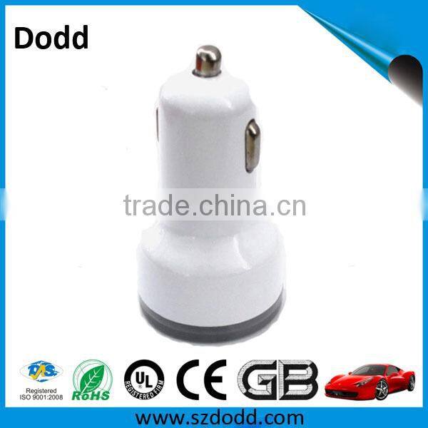 2 USB Car Charger LED Cigarette Lighter 5V 2A USB Car Charger For IPhone/Samsung