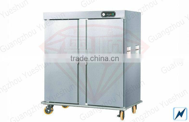 China factory directly sales commerical high quality double door stainless steel food warmer cart