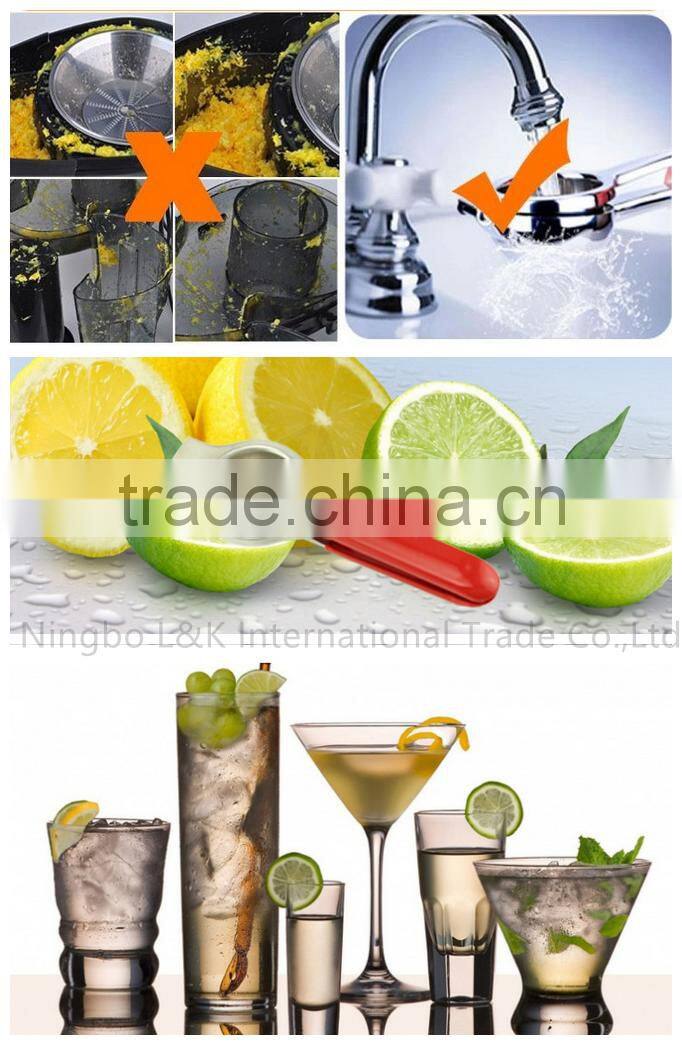 Stainless steel l lemon juice press /lemon squeezer with silicone handle