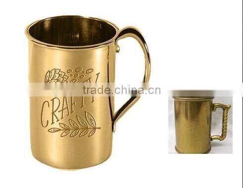 2016 16 Ounce (450ml) 100% pure copper moscow mule copper Mug with stamp logo (Accept OEM)