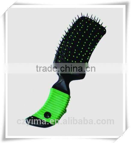 New developed bling horse face brush with green turtle pattern/rhinestone