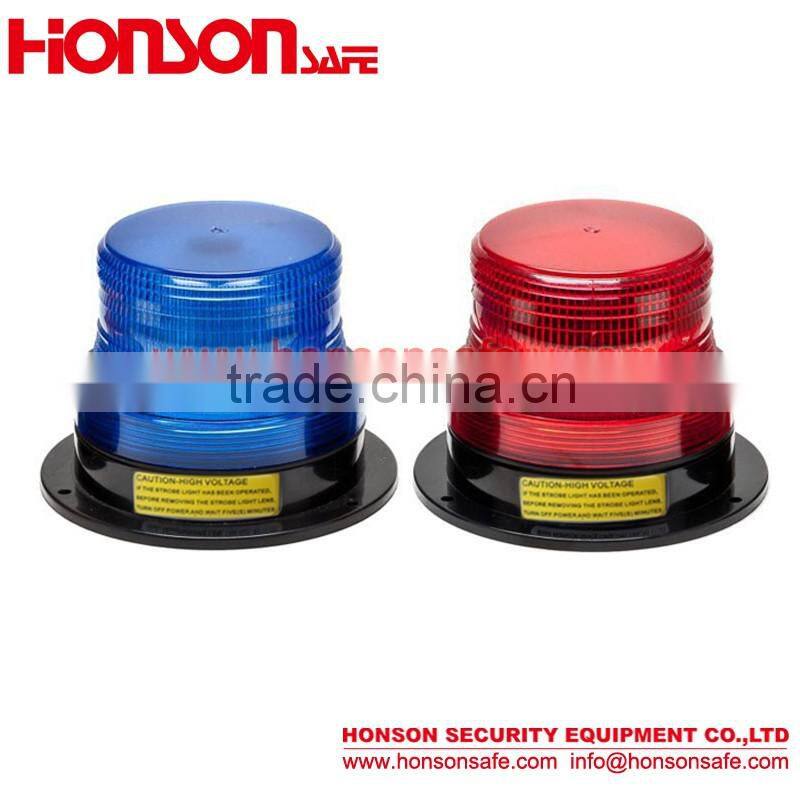 12-24V High Tower Power Led Strobe Beacon ,magnetic mount warning light with CE Certification HTL-214