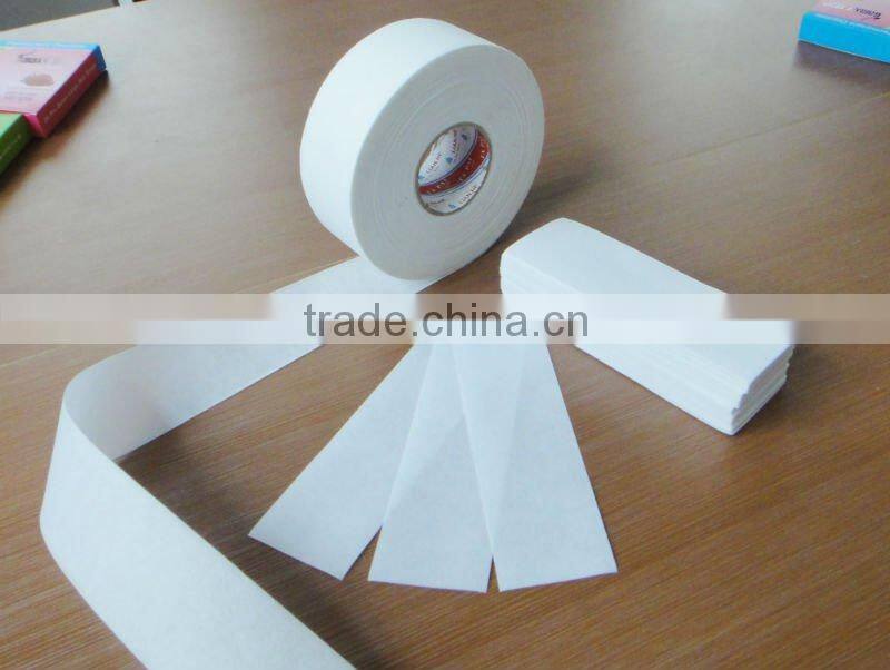 Hight quality depilatory paper wax paper roll for hair removal