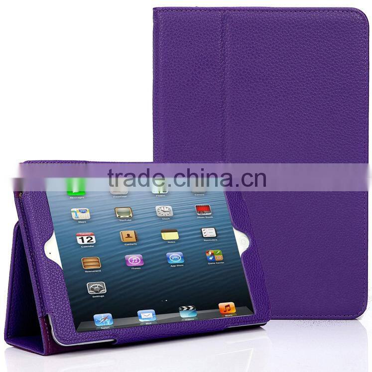 High Quality Orange Slim Thin Magnetic Leather Smart Wake/Sleep Cover Flip Case for Ipad 2 3 4