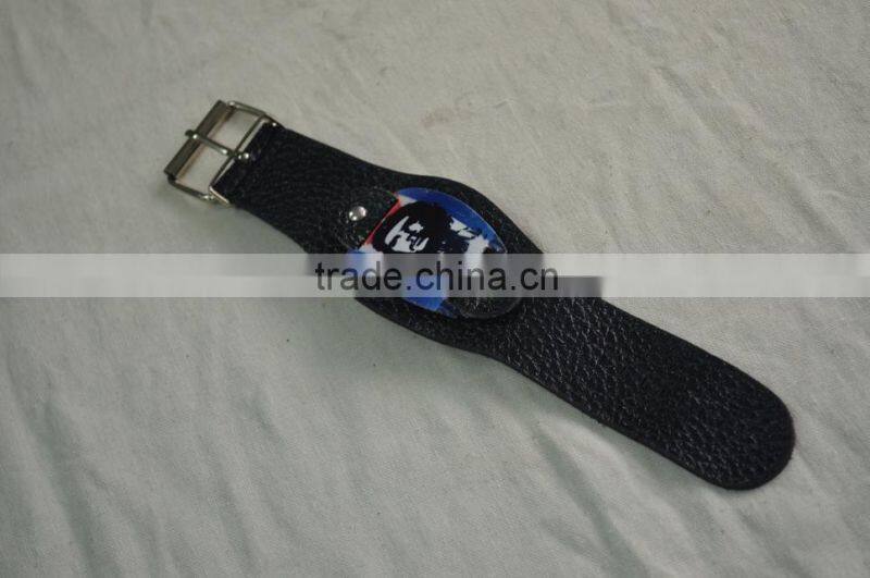 Wholesale Genuine Leather Wristbands Bracelets with People Portrait