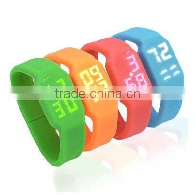 Multi-Functional USB Pen Drive 2gb 4gb 8gb 16gb 32gb Silicone USB Bracelet Watch