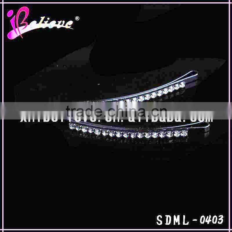 Mini hair clip wholesale crystal diamond hair pins,fashion headwear for girls