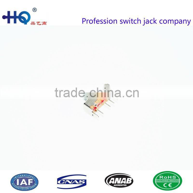 SS-13D01G5 high quality overheat 3position 1P3T vertical slide switch slide switch