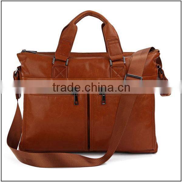 100% genuine leather handbags long strap messenger bag china