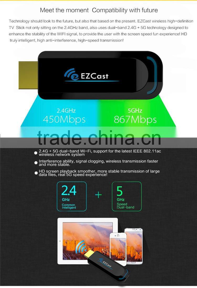 Factory miracast EZCAST 5G micro usb bluetooth dongle ezcast pro dongle bluetooth usb dongle