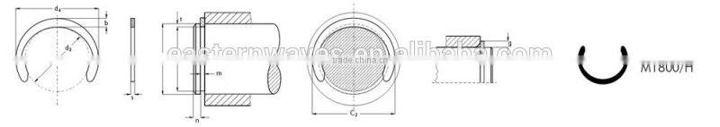 M1800 retainer c ring small H15 (M1800/H)