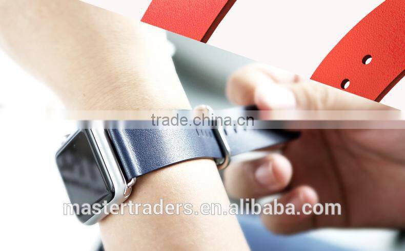 Original Rock 38MM Buckle Genuine Leather Watch Band Wrist Strap With 12 Holes For Apple Watch MT-3510