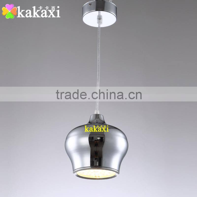 Creative LED Droplight 18W Plating Silver Color Lantern Chandelier Dining Room LED Pendant Lights
