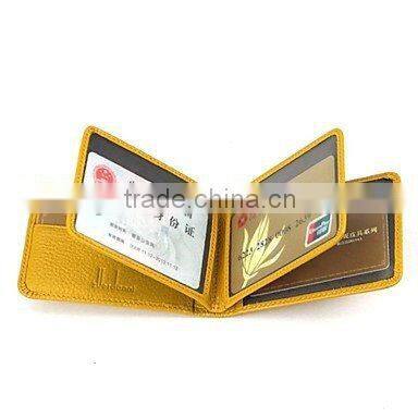 2015 New Promotion Factory Fashion Leather Driving License Bags