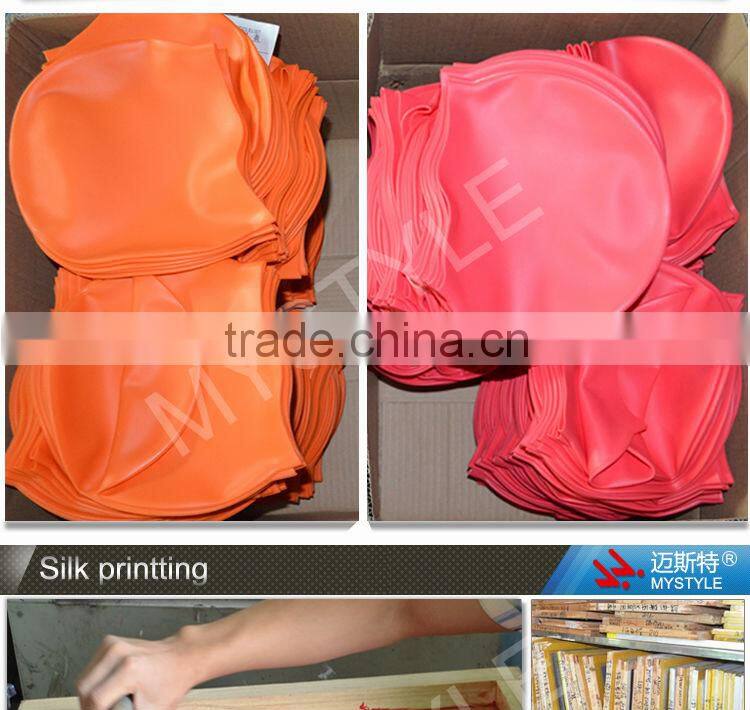 Eco-friendly adult customized swimming caps silicone