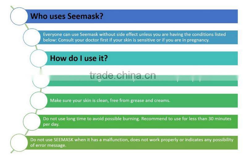 HOT!! Portable pdt LED device,Home use led facial mask,Led face mask for acne removal