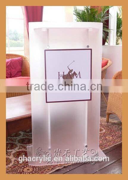 GH-YZ#040#6 clear acrylic white high glossy desk