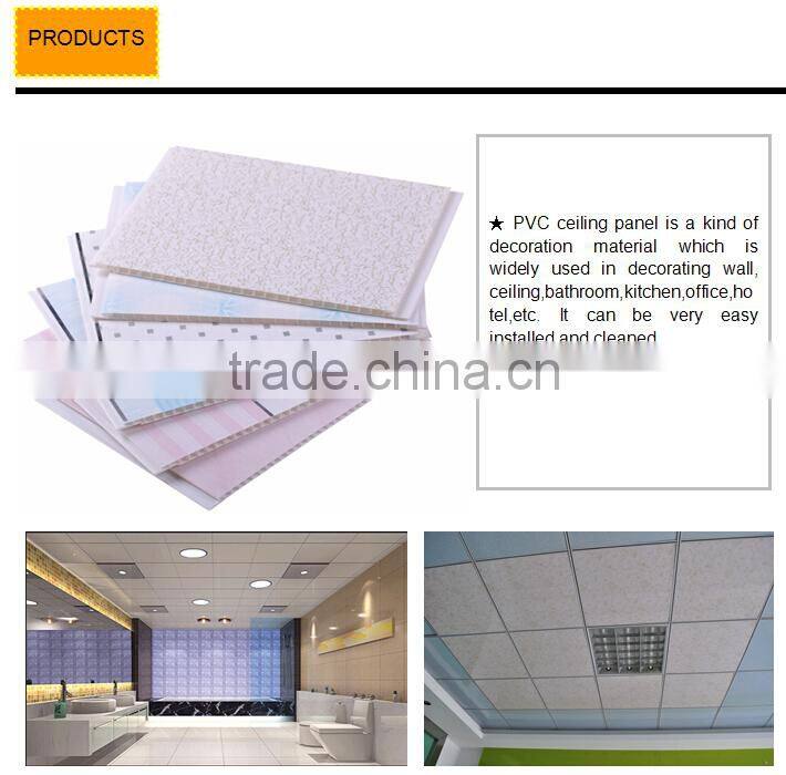 China PVC ceiling board for building decoration