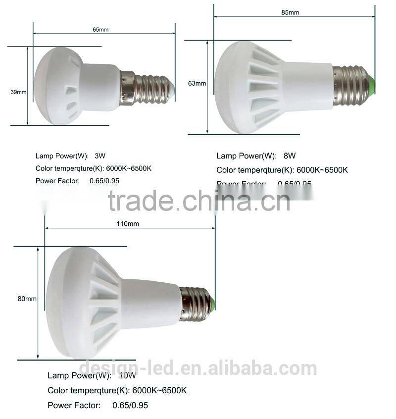 Factory price led bulb light e27,r80 e27 led bulb,CRI80 80lm/w e27 R80 led bulb 8w bulb light