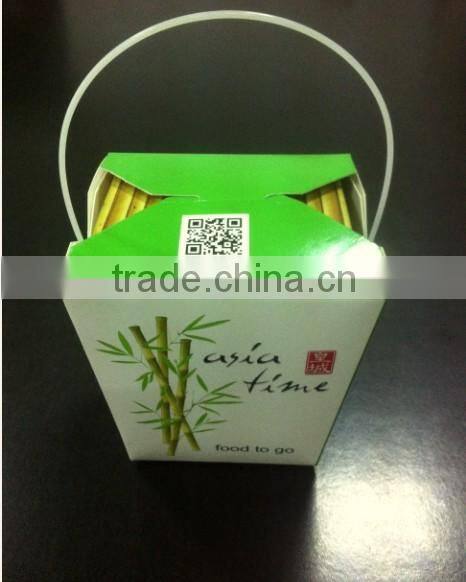 disposable food grade recycled pe coated custom printed paper lunch box